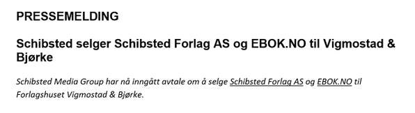 Vigmostad & Bjørke tweet media