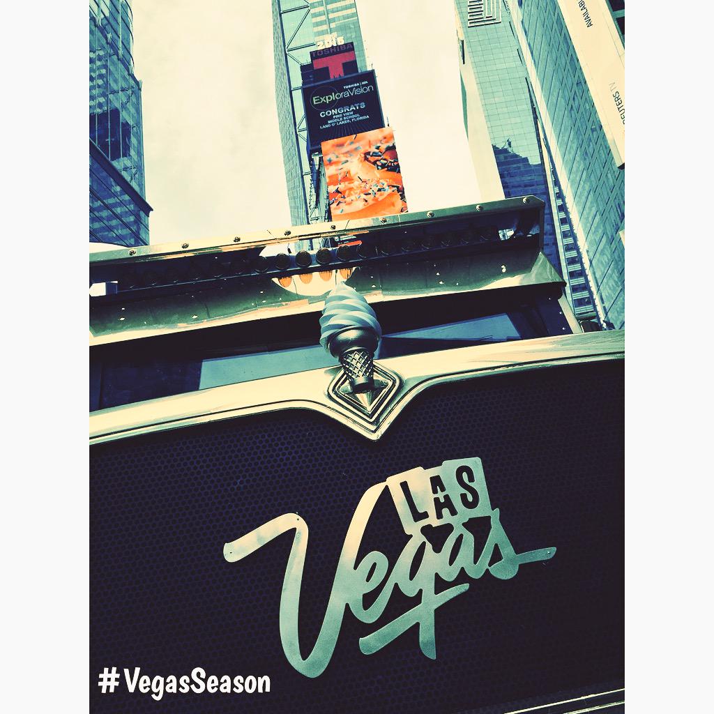 kelrm's tweet photo. Happy #VegasSeason! #TimesSquare #NYC http://t.co/fQYMWO3JcS