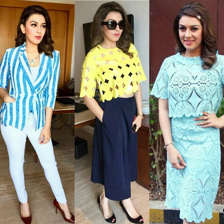Rayhanluv's tweet photo. @ihansika in #madisononpeddar outfits
Styled by @NeerajaKona during #RomeoJuliet  promotions 
https://t.co/3qvhsNzKoq http://t.co/ByFBtQBOnx