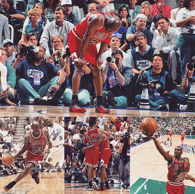 NBAHistory's tweet image. 18 years ago today, Michael Jordan scores 38 PTs despite battling the flu en route to a W in Game 5 of the #NBAFinals