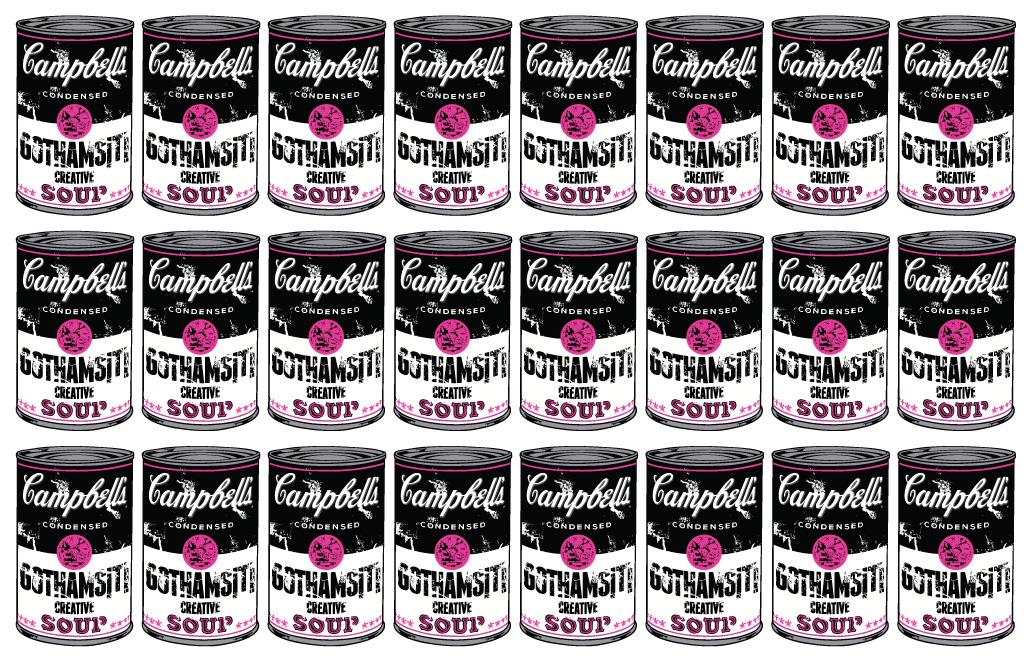 gothamsiti's tweet photo. #campbellsoup #warhol #campbellsoupwharol #gothamsiticreativesoup http://t.co/3aPT5fDimO
