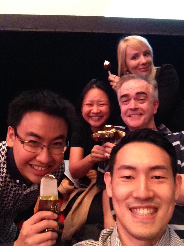 kerissakti's tweet photo. Eating Magnum ice cream at @Gamefounders event in KL, Malaysia with @kadrix @thisisandrews @Clawford @j0yas1a http://t.co/S5cm61kfuN