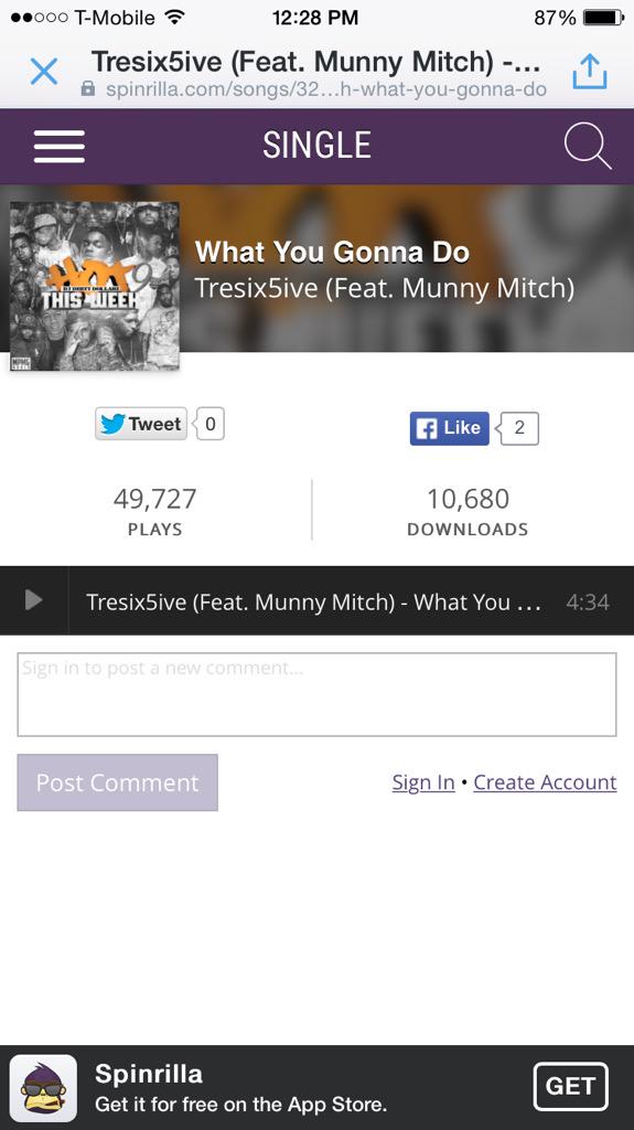 DMVGLOBALMUSIC's tweet photo. NEW MUSIC FROM @tresix5ive @MunnyMitchBaby DMV https://t.co/BjvvfoAjBp.   @PATisDOPE @spinrilla http://t.co/xkh3mYx5Oi