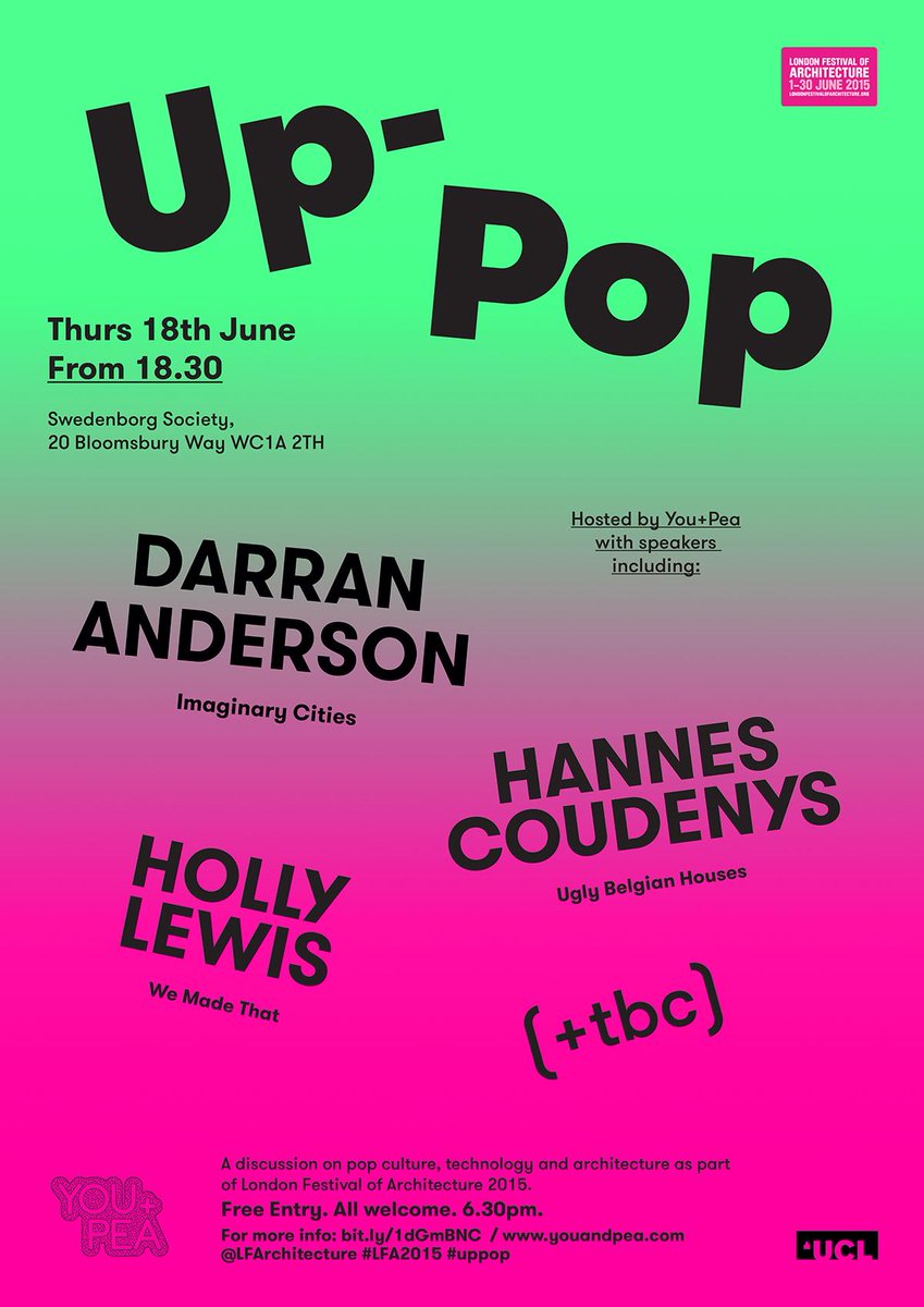 alephograph's tweet photo. 1 Week til Up-Pop! @LFArchitecture w. @Oniropolis @hannes_bhc @we_made_that details at http://t.co/kbBtFo3Q22 #uppop http://t.co/f6nE2sVnMp