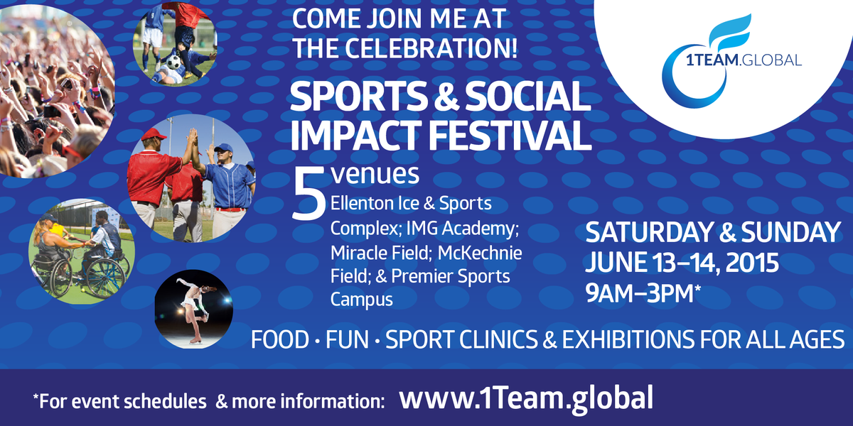 #thisweekend #Sport #SocialImpact Festival Attend 4 chance to win @IMGAcdemy Training #free #bradenton
