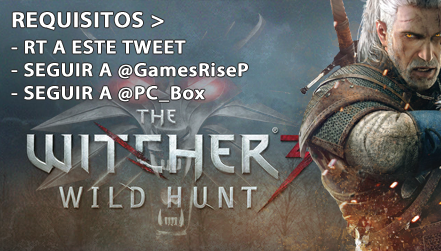 GamesRiseES's tweet photo. #SORTEO DE KEY PARA #THEWITCHER3 

PARA PARTICIPAR:

- RT a este tweet
- Seguir a @GamesRiseP 
- Seguir a @PC_Box http://t.co/E6w8ODGamA