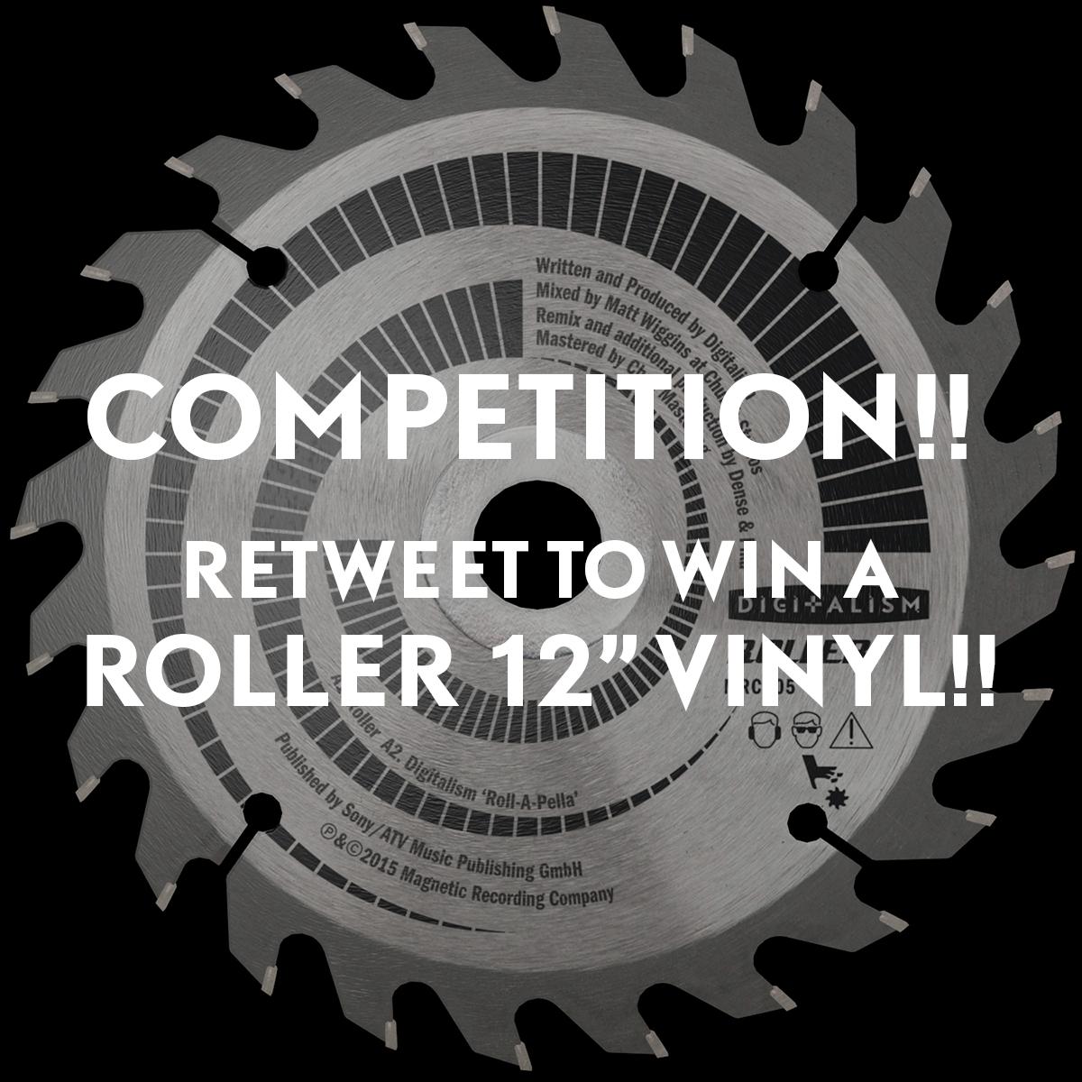 digitalism's tweet image. ROLLER VINYL COMPETITION // RT TO WIN