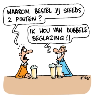 ..dat kun je ook onder dubbele beglazing verstaan. Alvast een fijn weekend!