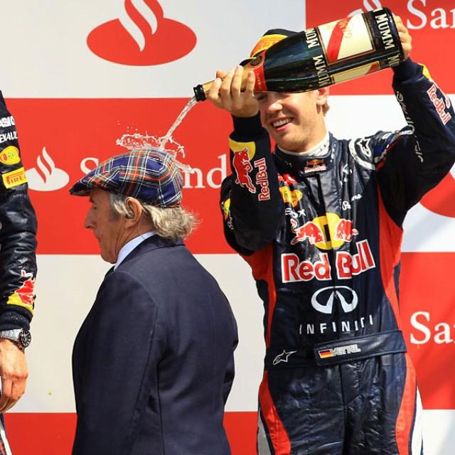 Happy Birthday to Triple F1 World Champion Sir Jackie Stewart, who turns 76 today!

Pic: Sebastian Vettel pouring c 