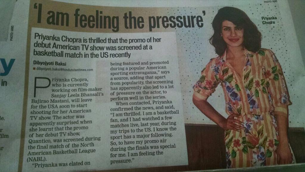 Good news <a href="/priyankachopra/">PRIYANKA</a> opra new show #Quantico is becoming the most talked abt show ever.Cant wait for it to start