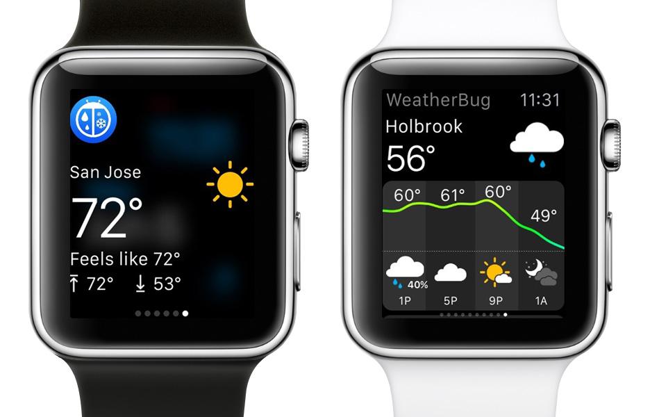 WeatherBug's tweet photo. In a rush? Check the #weather on the go with @WeatherBug #MobileApp for #AppleWatch See video http://t.co/1yqxMPNJul http://t.co/chxtHEIsX1