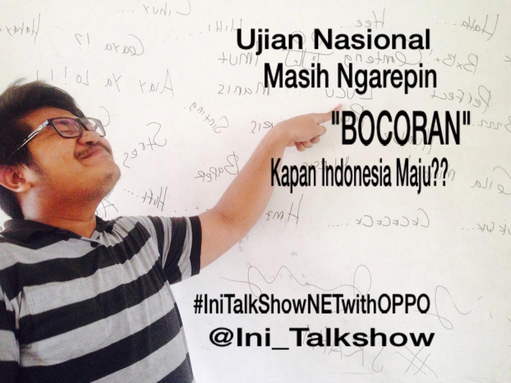 Rikifahlian's tweet photo. Anti kerut anti BOCOR kisah sya byk bgt Bocor2 di dinding,bocornya tuh di sini @Ini_Talkshow #IniTalkshowNETwithOPPO http://t.co/bXJinhrc0d