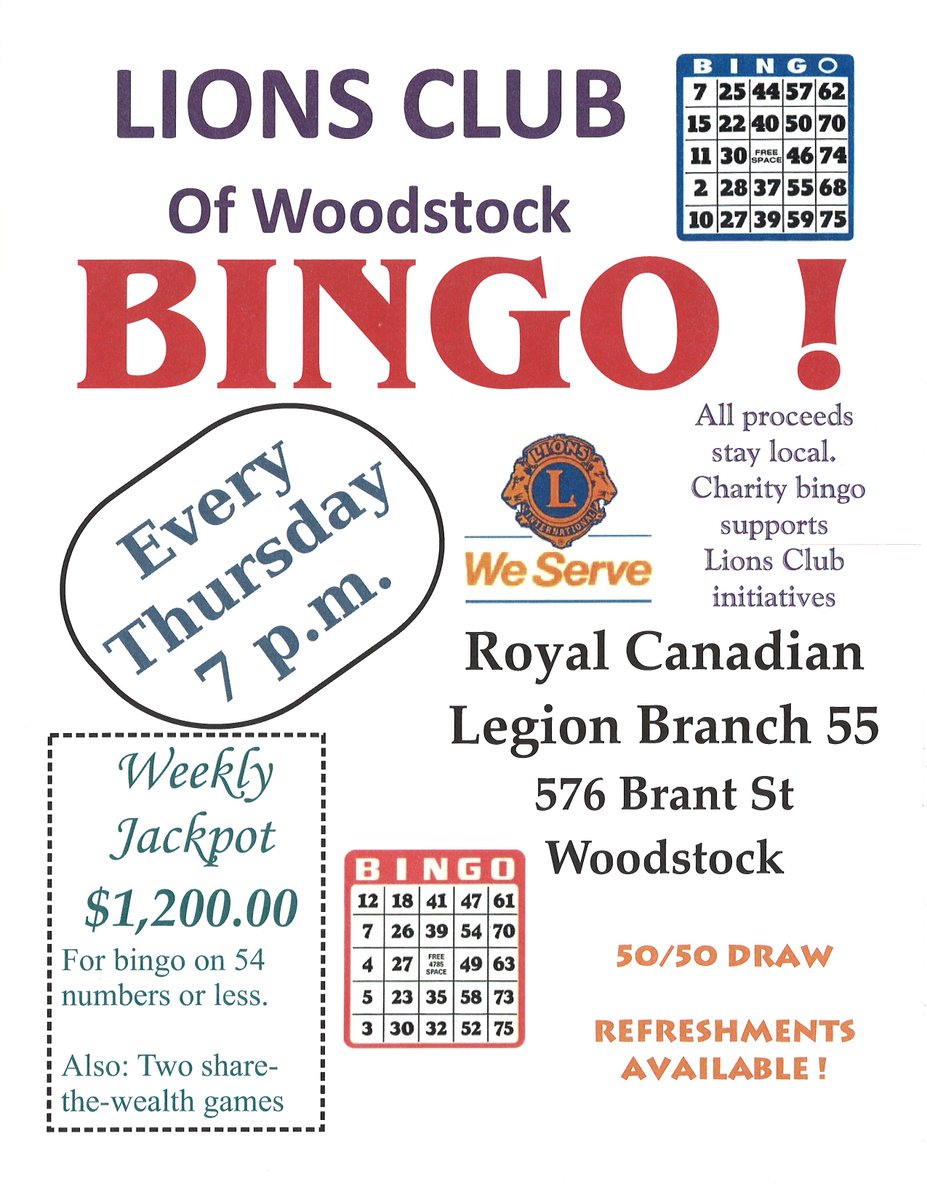 MarkSchadenberg's tweet image. It's Thursday in #WdskOnt #UnderTheB. #LionsClub