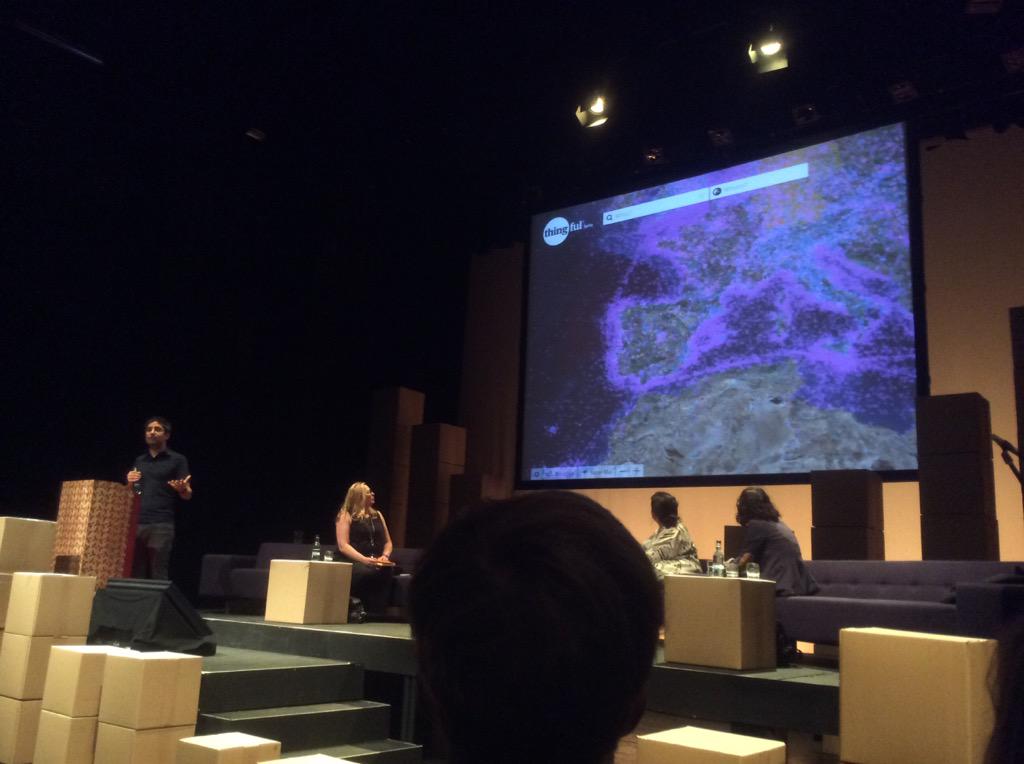 jh_nathalie's tweet image. Usman of #thingful and #pachube taking about trust when mapping  #IOT and sharing #data #restlessfutures