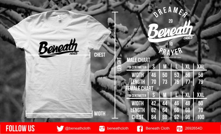 Update size chart kaos kami nih, biar kamu gak kebingungan. Bisa juga custom pakai chart kamu lho. Baikkan kami :)