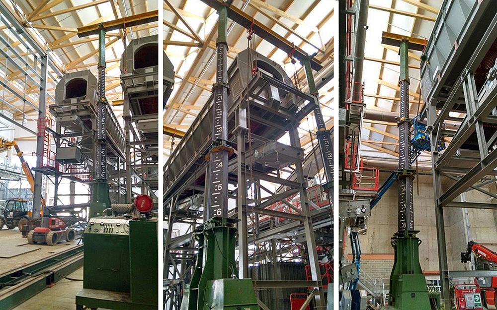 ainscoughuk's tweet image. @ainscoughuk JS450 jacking system #lifting 30t trommels into position. #HeavyLifting #MachineInstallations