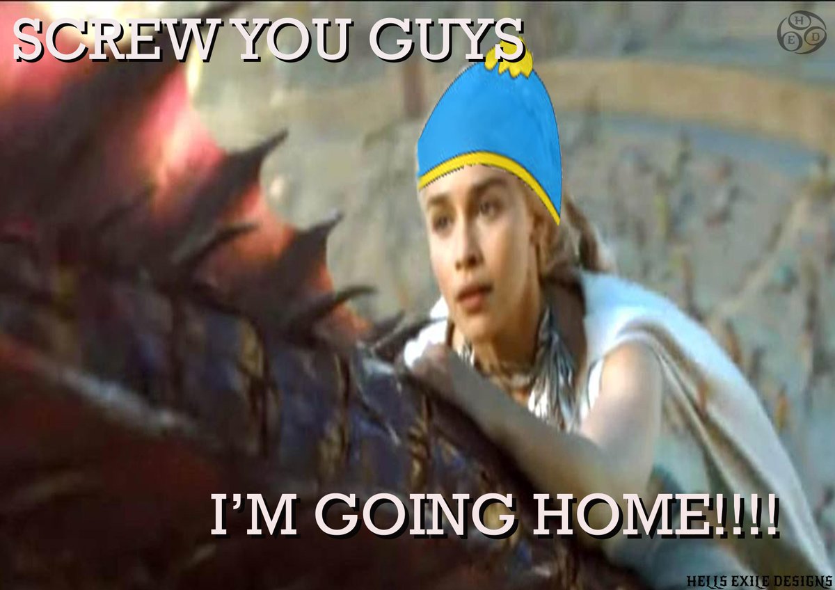HellsExile's tweet photo. Spoiler alert! #GameofThrones #Khaleesi  #DrogonToTheRescue #cartman
#cartmanbrah #memes http://t.co/Z1x8MDDUQy