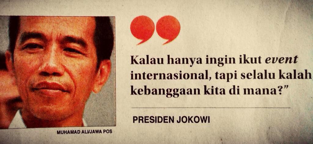 BaritoMania's tweet photo. Selamat malam bapak @jokowi_do2 @imam_nahrawi Indonesia ke semifinal sea games udah tau? Mohon doanya bapak 😇 http://t.co/j8Iaw4BV05
