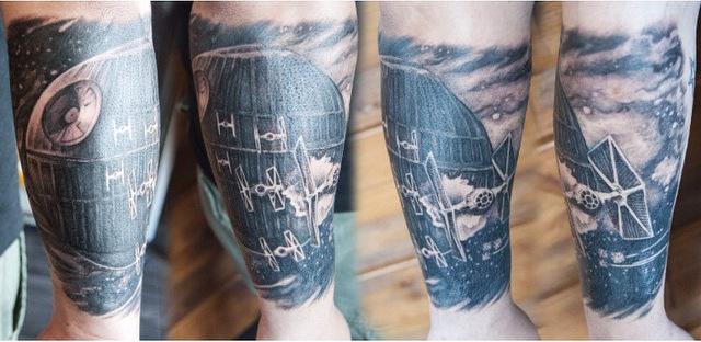 locotatlounge's tweet photo. #deathstar #starwars tattoo by Marcin at #locolounge @TattooSociety13 @Tattos_addict @Inkgeneration @Great_Tattoos http://t.co/D86MBkTZFz