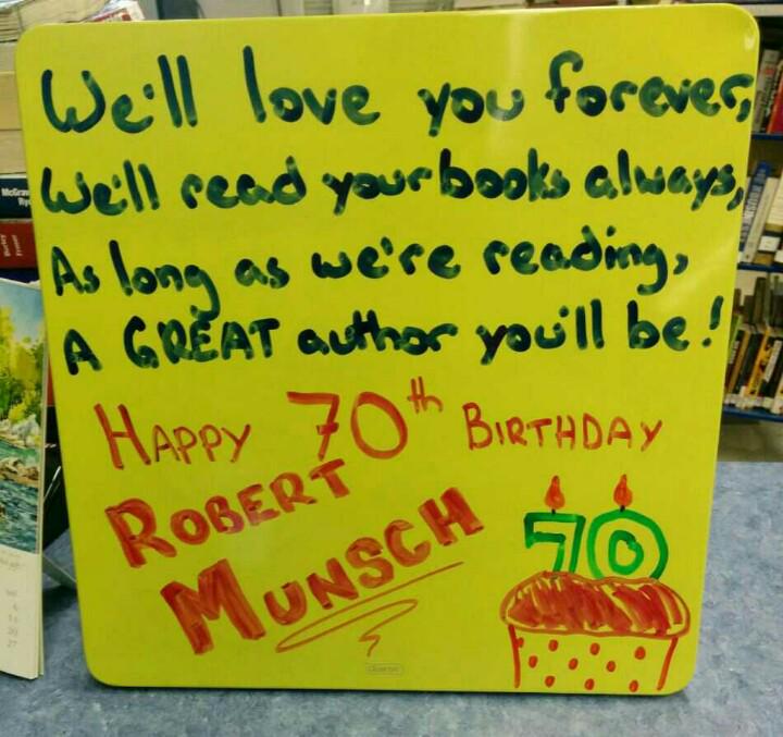 Happy 70th birthday Robert Munsch! 