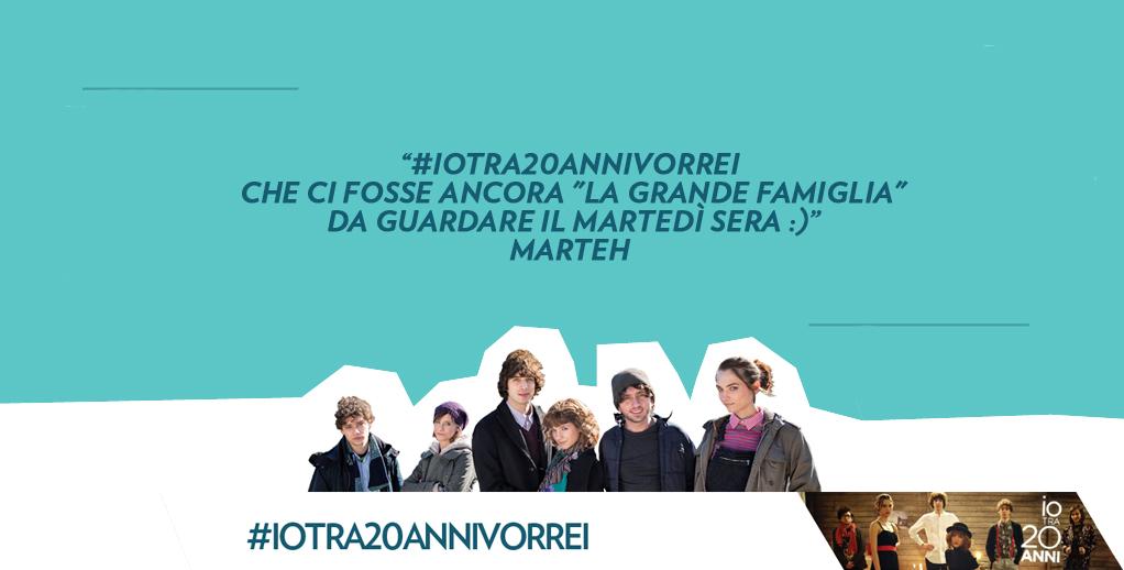Continuate a scriverci i vostri sogni usando l'hashtag #Iotra20annivorrei!
iotra20anni.rai.it <a href="/storiediray/">Ray</a>