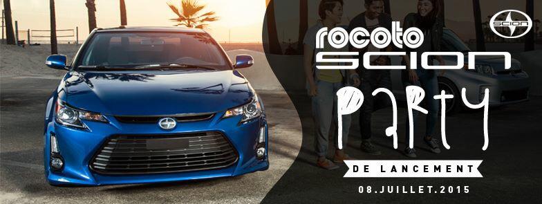 RocotoSCION's tweet photo. Party de lancement chez Rocoto SCION le 8 juillet! 5 à X on vous attends http://t.co/si5au5qmyx