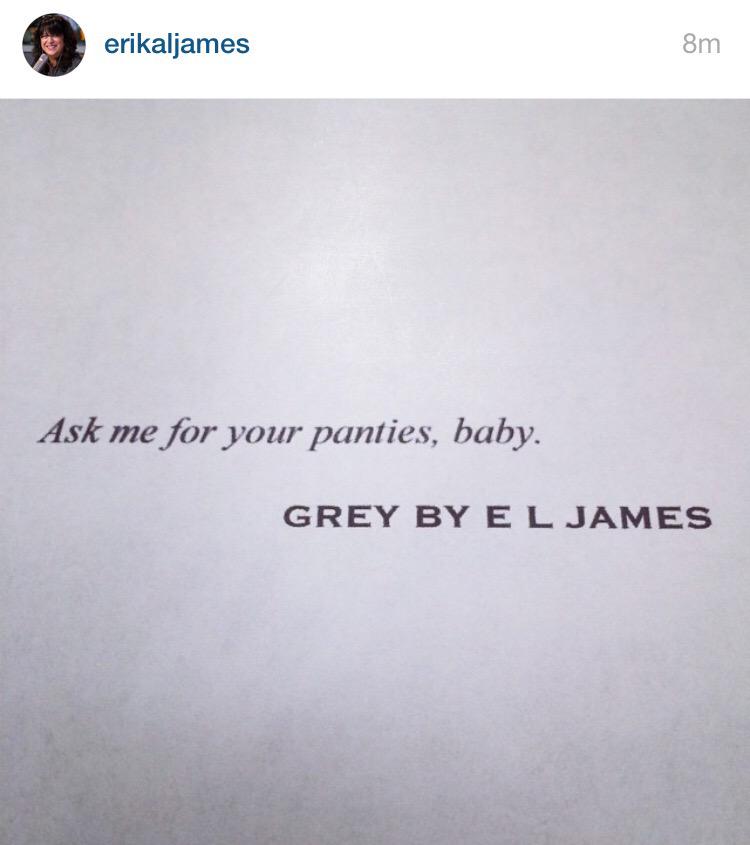 JamieDornanNI's tweet photo. 1 week today GREY will be released! Here's the first teaser from Erika! You know the scene? ;-) http://t.co/9cNZOXepUK