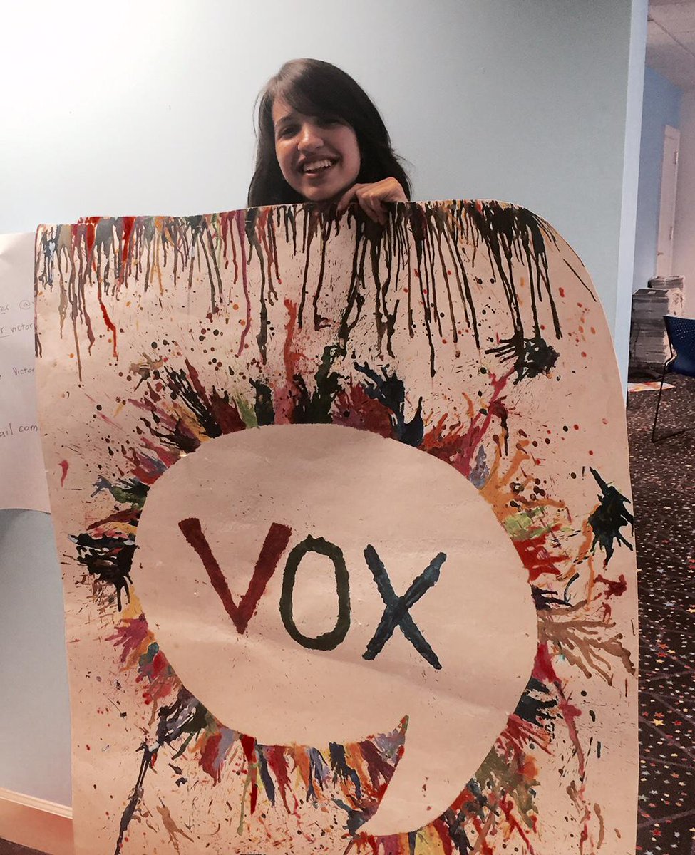 VOXROXATL's tweet photo. Huge thank you to @victoriacanal and @ATLVox for coming in yesterday for a press conference with our #vmc15 teens! http://t.co/s4jmkuYqww