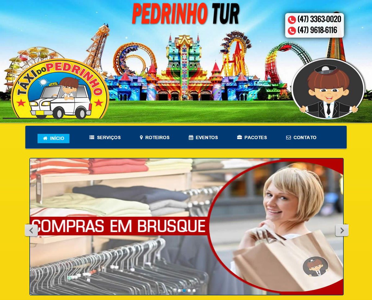 Art2WebStudio's tweet image. Site da empresa Pedrinho Tur. Acesse-&amp;gt; goo.gl/L1l1bV