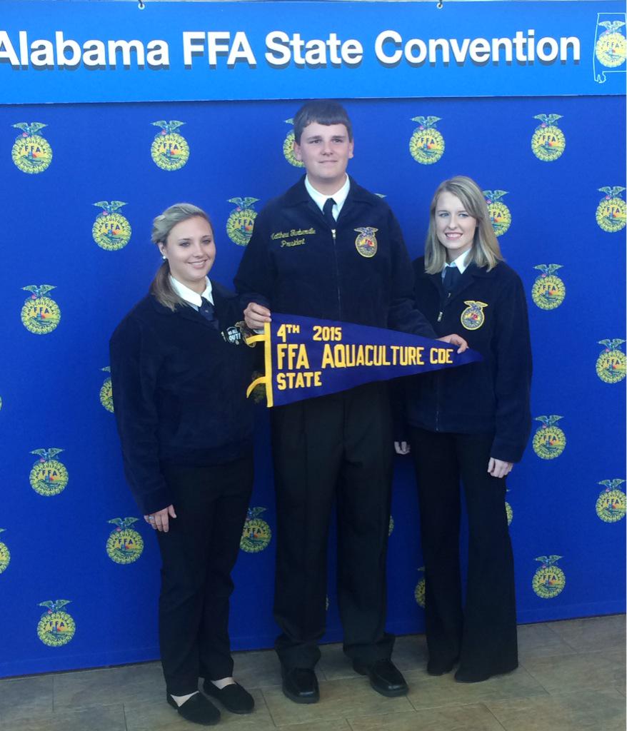 tanner_ffa's tweet photo. The Tanner FFA Aquaculture Team at State Convention #alffa15  #TannerFFA @LCSforKids @TannerHighAL http://t.co/vr2cm3iqHr