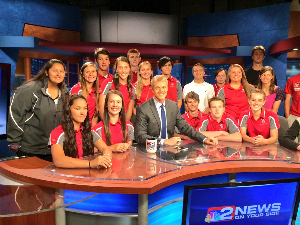 Great group from #Salamanca High School's Warrior Vision. They toured station and watched #Midday from studio. <a href="/WGRZ/">WGRZ</a>