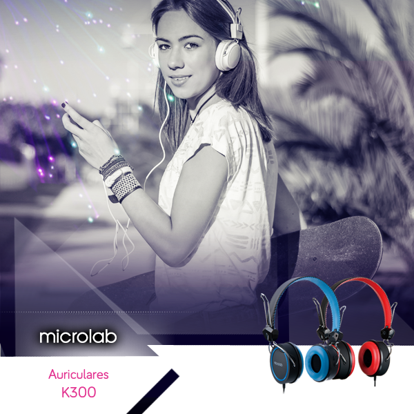 MicrolabAR's tweet image. Disfrutá tu música con los auriculares K300. bit.ly/auricK300fb