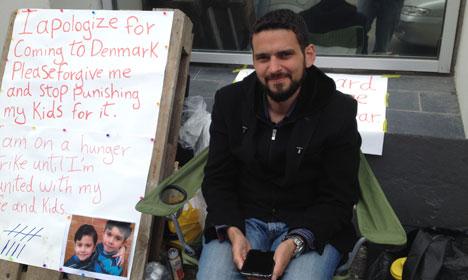 TheLocalDenmark's tweet photo. Syrian refugees resort to hunger strikes in #Denmark http://t.co/yIFcCEYfiL #syria #dkpol #migpol http://t.co/j4xcfZNp0D