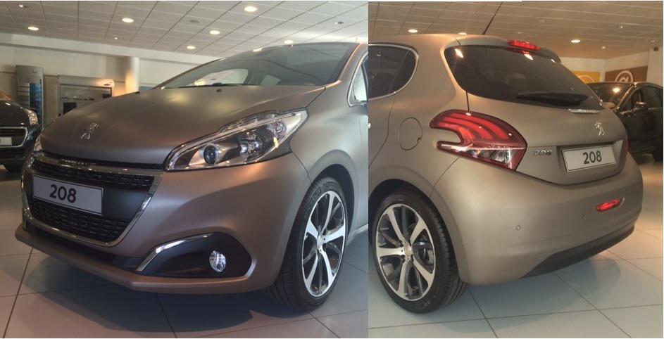 De nieuwe 208 staat vanaf nu in de showrooms bij @VanMosselGroep Peugeot. Hier afgebeeld in nwe textuurlak: Ice Grey
