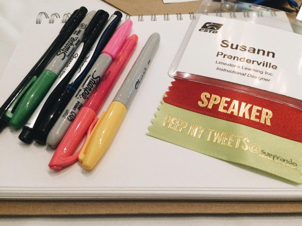 sueprendo's tweet image. Hoping to #sketchnote some sessions today!! #cstd2015