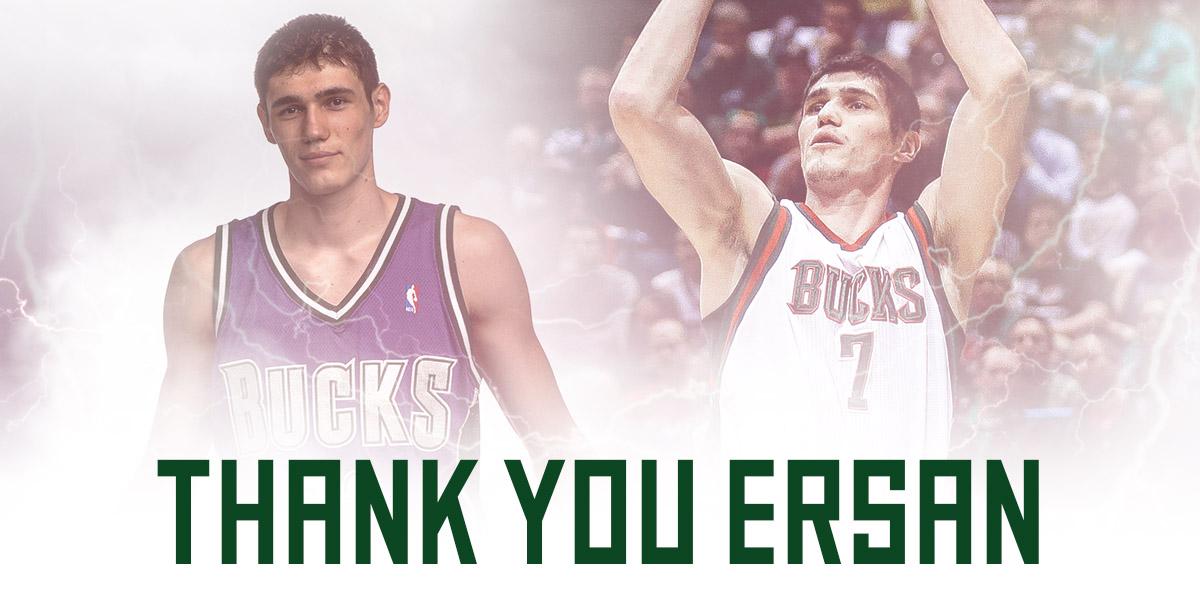 Bucks's tweet photo. Drafted in 2005. Seven seasons in MIL. Leaves 6th in 3-point FGM &amp; 19th in points All-Time with Bucks. #ThankYouErs http://t.co/wzWHu1xWS6