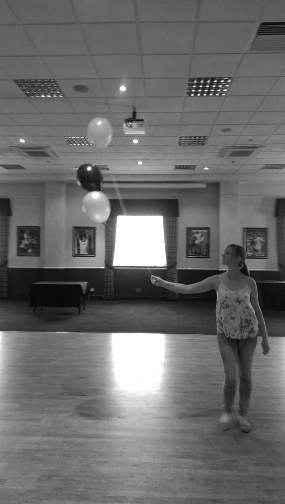 IDoEventHire's tweet photo. #wedding #prom in #leeds Vick decided to recreate the #balloongirl #banksy why not??! http://t.co/59MECHne7L