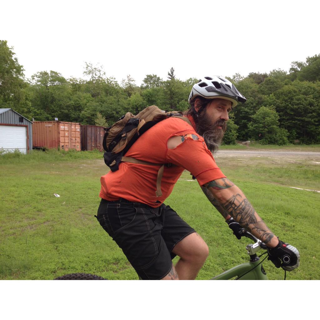 TallTreeCycles's tweet photo. Brad, our head mechanic. Taking a moment to appreciate all the people he's helped over the years. Thanks dude! http://t.co/nIeWtmwvov