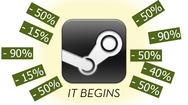 Kotaku's tweet photo. The Steam Summer Sale starts now! http://t.co/Z125YonwxC http://t.co/dnJwUceC50