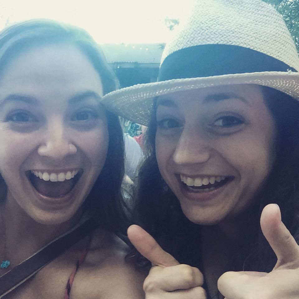 Practice_Being's tweet photo. #aclfest and #EmpireForTwo send @kaitlinpiraro and me to our favorite festival! We'll wear these goofy faces all day! http://t.co/rxwBngzmMn