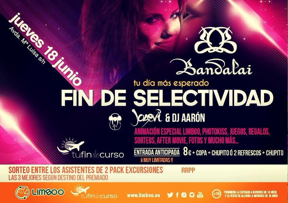 Limboo_TFDC's tweet photo. Más de 600 entradas vendidas para #fiestafinselectividad @Bandalai 
Se espera lleno absoluto!
No te quedes sin ella http://t.co/rgN5ZPQCt5