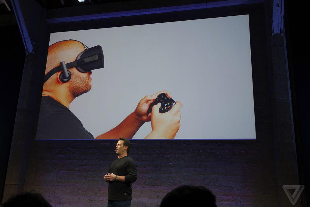 verge's tweet photo. Xbox One games are coming to the Oculus Rift http://t.co/jFKoisREXM http://t.co/gKYzYWOyVn