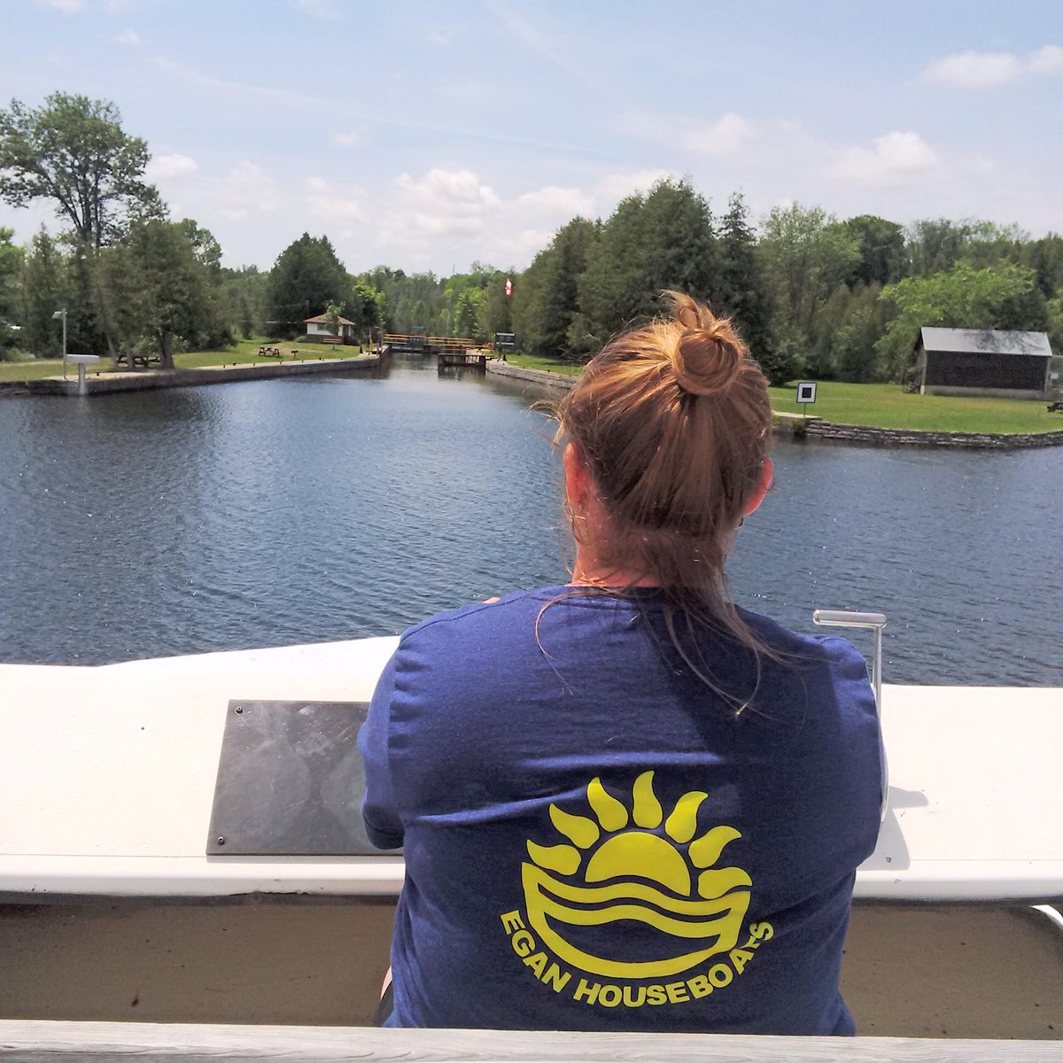 Guy_Theriault's tweet photo. Entering #Lock23 on our @EganHouseboats @TrentSevernNHS @ParksCanada @pktourism @TravelMediaCA #TMACPtbo media FAM http://t.co/Ly332edLjL