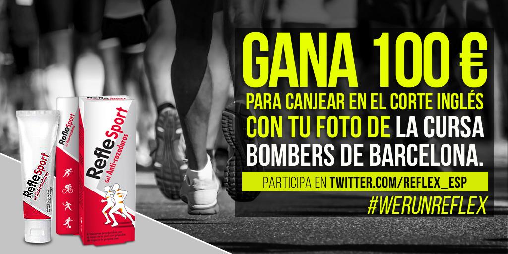 reflex_esp's tweet photo. Sube tu foto de la Cursa Bombers + #werunreflex y podrás ganar 100€ en @ElCorteInglés. Bases: http://t.co/OMEEz4KgD8 http://t.co/QBmJAd1RSe
