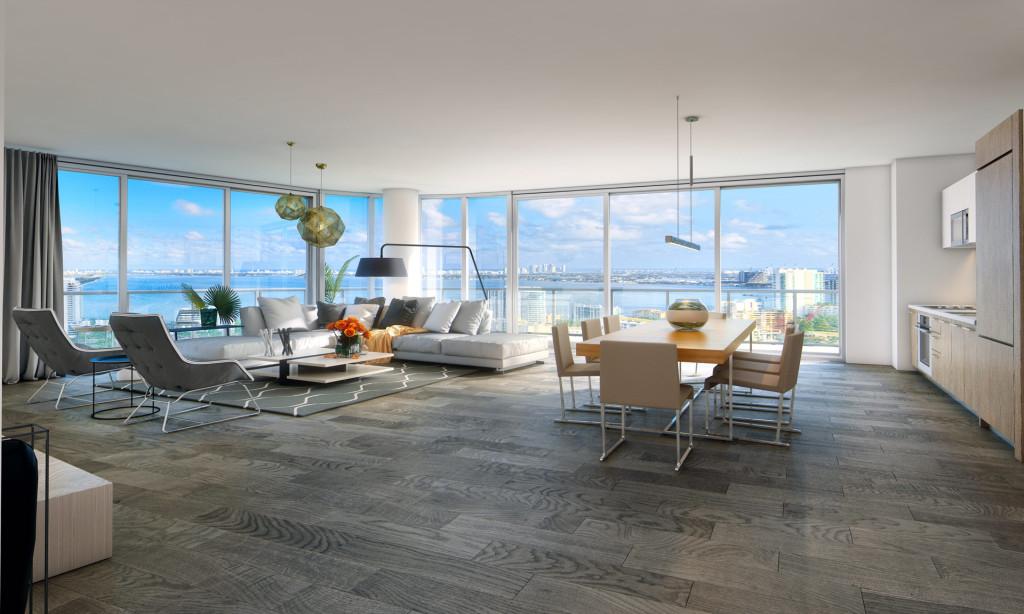 Expertly designed floor plans for efficient use of space and maximum views, only at Hyde Midtown.