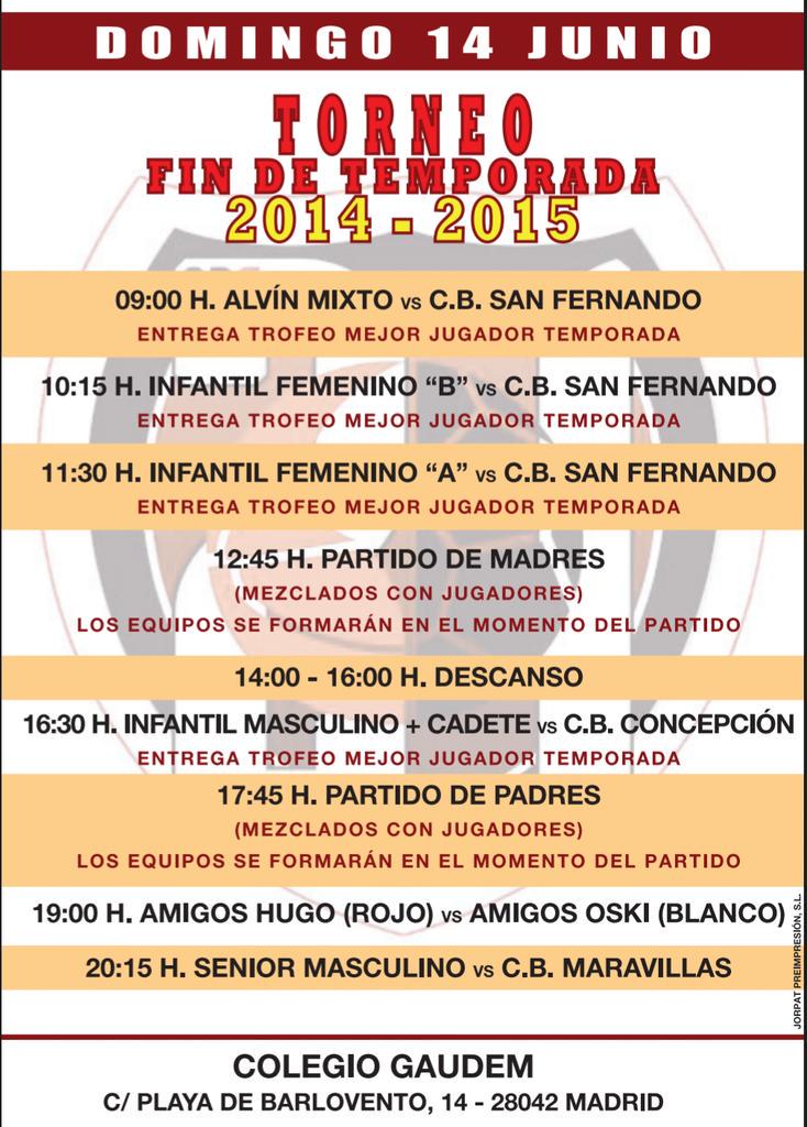 BalonmanoD21's tweet photo. ¡¡¡Torneo fin de temporada 2014-2015 !!! http://t.co/josqIrsSxQ