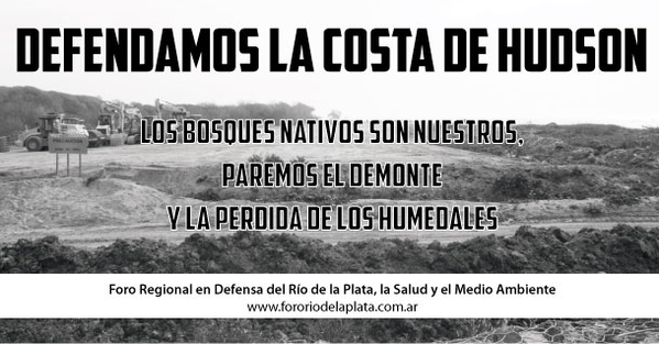 ForoRioPlata's tweet photo. ¡¡Defendamos la Costa de #Hudson!! Los espacios verdes son nuestros! Paremos el desmonte y la perdida de #humedales http://t.co/9IwqsKe1TI