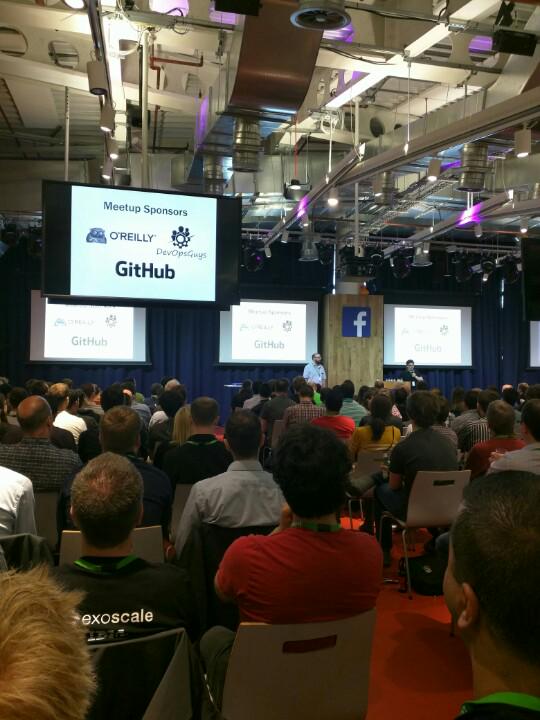 jamesbetteley's tweet photo. @DevOpsGuys getting a mention at #devopsLondon basically for being awesome and having comic sans in our logo http://t.co/8bDSMbTMOq