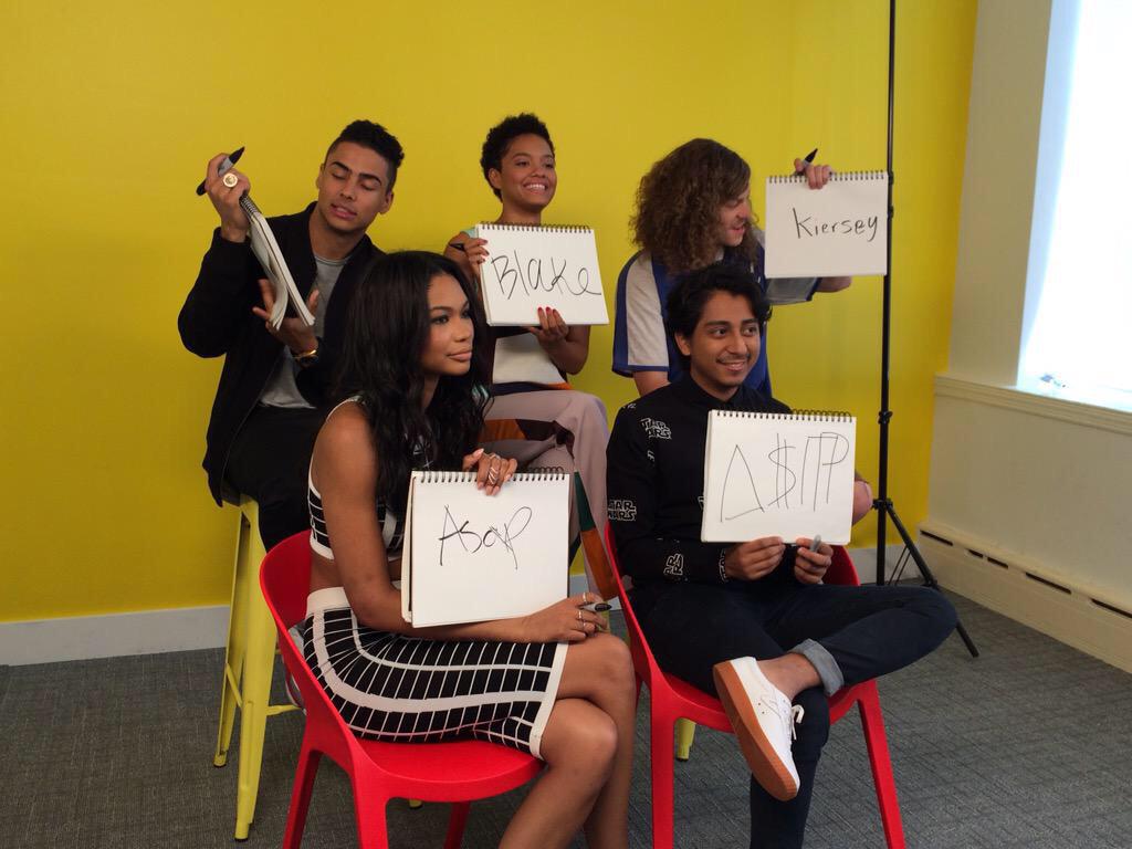 QuincyUpdate's tweet photo. The cast of #DopeMovie at BuzzFeed NY today. http://t.co/P4ApiEeJM8