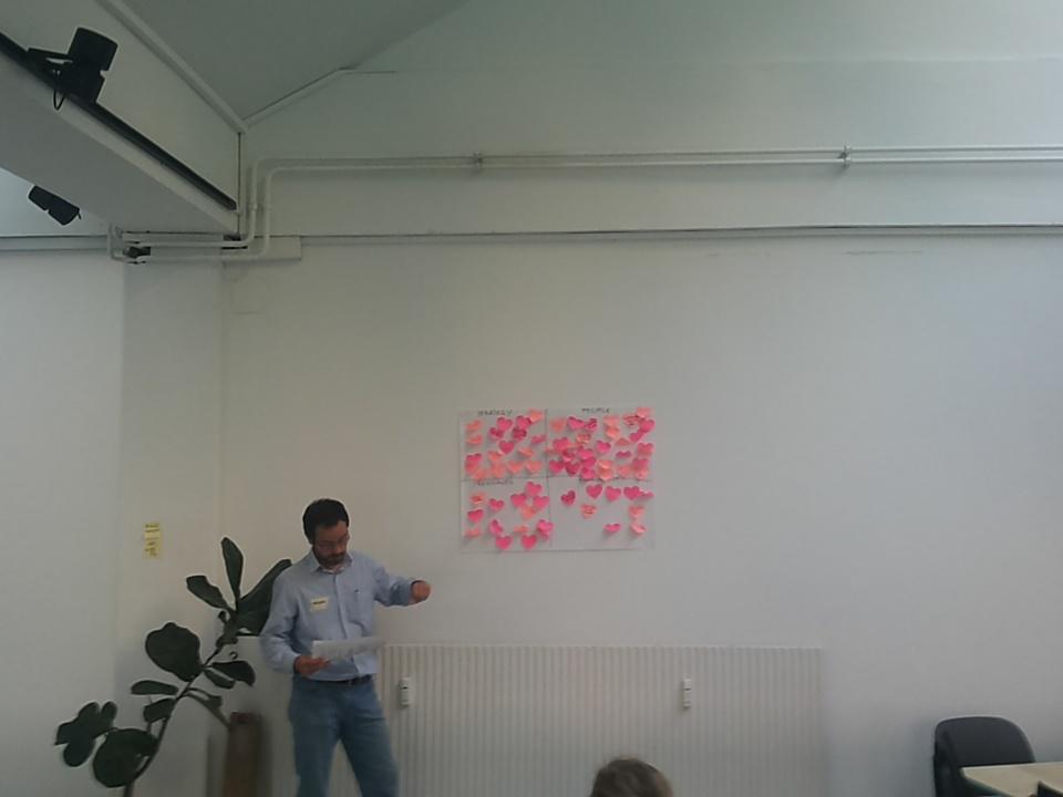 Post-its, hearts, innovation